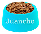 Plato Elevado De Alimento Perro/gato con Nombre Personalizable