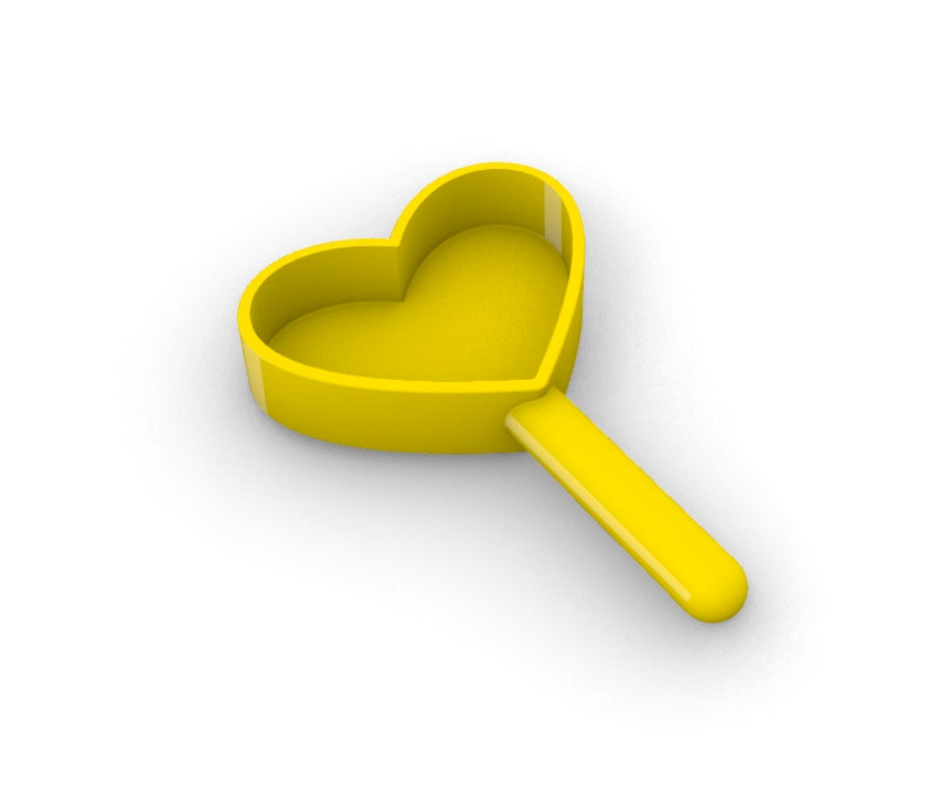 Cucharón para alimento de perro en forma de corazón