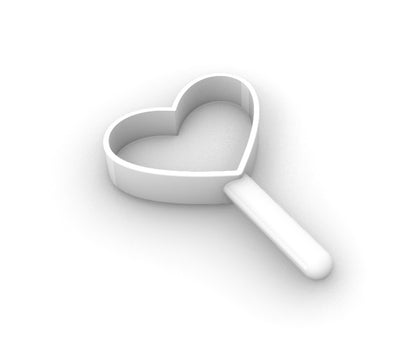 Cucharón para alimento de perro en forma de corazón