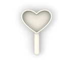 Cucharón para alimento de perro en forma de corazón