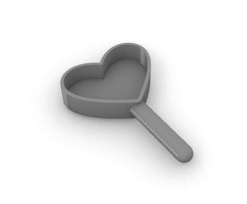 Cucharón para alimento de perro en forma de corazón