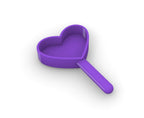 Cucharón para alimento de perro en forma de corazón