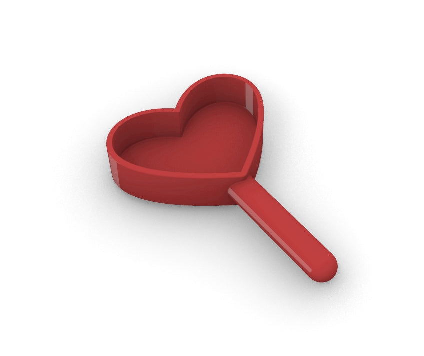 Cucharón para alimento de perro en forma de corazón